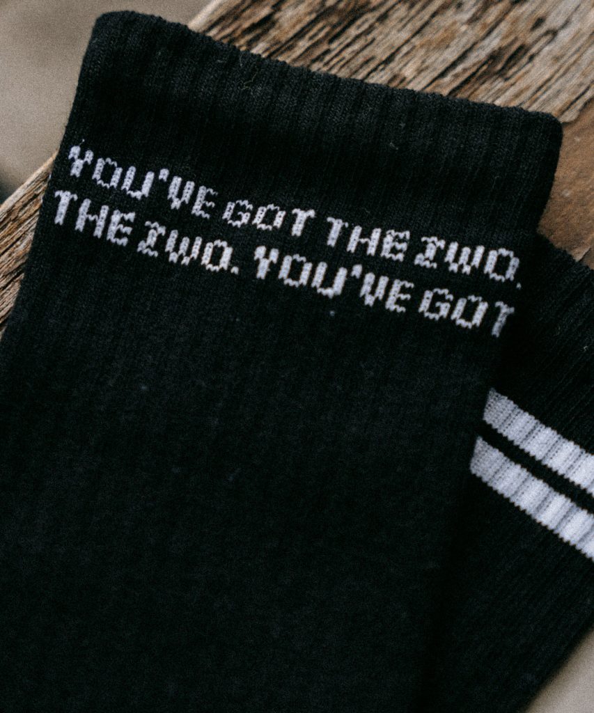 Schwarze Socken von Zwo. Sportsocken von Pia Pia Pia erhältlich bei House of Klunkar.